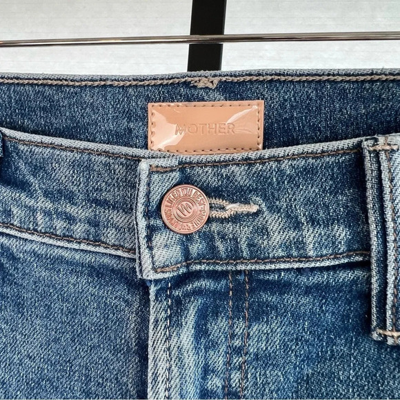 Mother Denim Insider High Rise Ankle Flare Jeans Bloom and Doom 32 Classic NWT - Picture 3 of 8